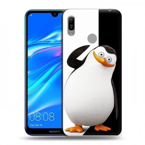 Дизайнерский пластиковый чехол для Huawei Y6 (2019) Пингвины