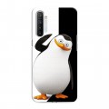 Дизайнерский силиконовый с усиленными углами чехол для Realme XT Пингвины