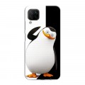 Дизайнерский силиконовый с усиленными углами чехол для Huawei P40 Lite Пингвины
