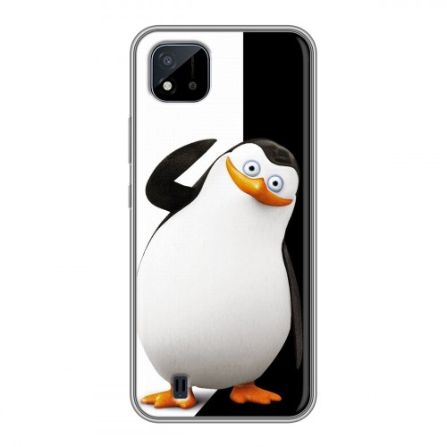 Дизайнерский пластиковый чехол для Realme C20 Пингвины