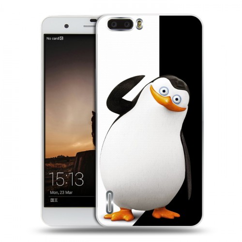 Дизайнерский пластиковый чехол для Huawei Honor 6 Plus Пингвины