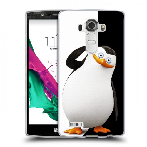 Дизайнерский силиконовый чехол для LG G4 Пингвины