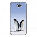 Дизайнерский пластиковый чехол для Huawei Y5 II Пингвины