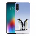 Дизайнерский силиконовый чехол для Meizu 16T Пингвины