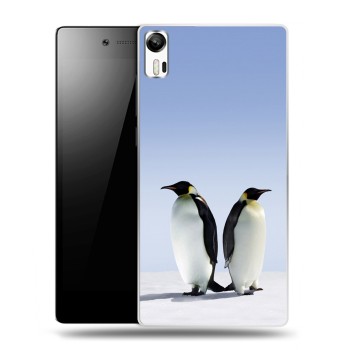 Дизайнерский силиконовый чехол для Lenovo Vibe Shot Пингвины (на заказ)