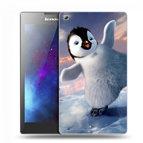 Дизайнерский силиконовый чехол для Lenovo Tab 3 7 Пингвины