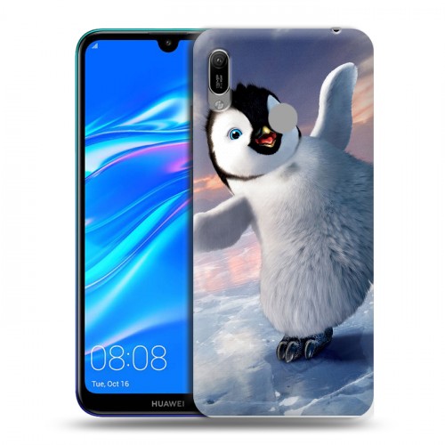 Дизайнерский пластиковый чехол для Huawei Y6 (2019) Пингвины