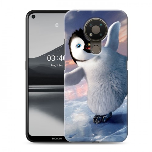 Дизайнерский силиконовый чехол для Nokia 3.4 Пингвины