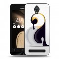 Дизайнерский пластиковый чехол для ASUS ZenFone Go 4.5 Пингвины