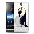 Дизайнерский пластиковый чехол для Sony Xperia S Пингвины