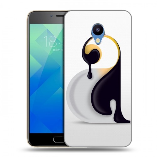 Дизайнерский силиконовый чехол для Meizu M5 Пингвины