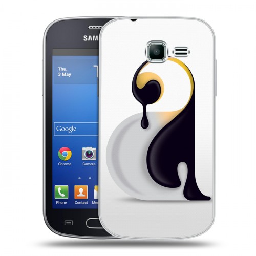 Дизайнерский пластиковый чехол для Samsung Galaxy Trend Lite Пингвины