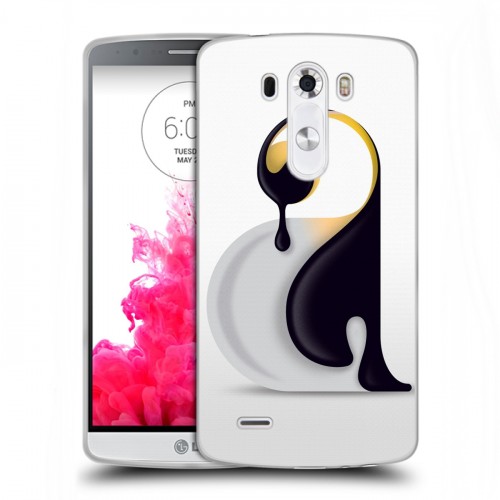 Дизайнерский силиконовый чехол для LG G3 (Dual-LTE) Пингвины