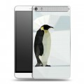 Дизайнерский пластиковый чехол для Lenovo Phab Plus Пингвины