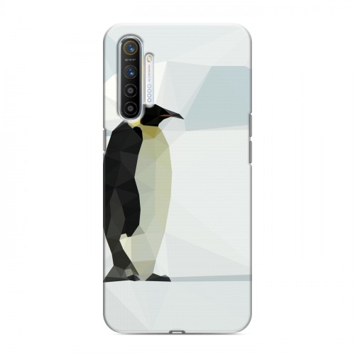 Дизайнерский силиконовый с усиленными углами чехол для Realme XT Пингвины