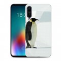 Дизайнерский силиконовый чехол для Meizu 16T Пингвины