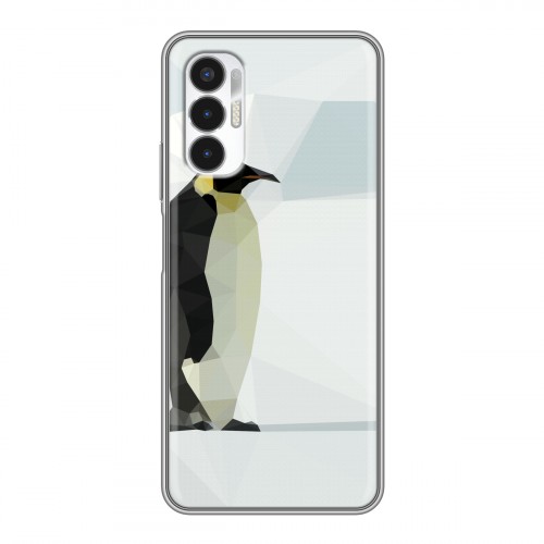 Дизайнерский силиконовый с усиленными углами чехол для Tecno Pova 3 Пингвины