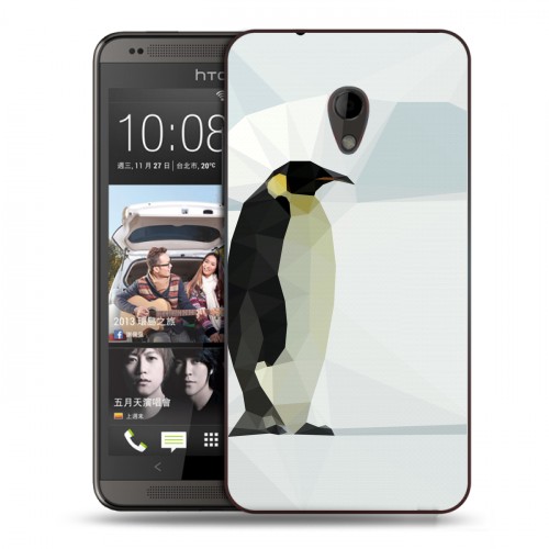 Дизайнерский пластиковый чехол для HTC Desire 700 Пингвины