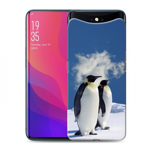 Дизайнерский силиконовый чехол для OPPO Find X Пингвины