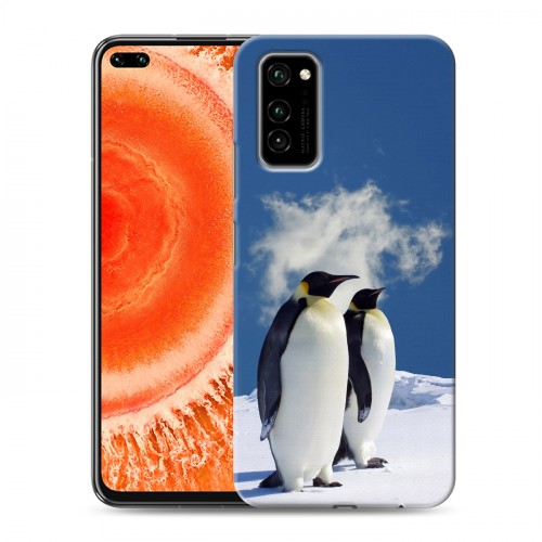 Дизайнерский силиконовый чехол для Huawei Honor View 30 Pro Пингвины