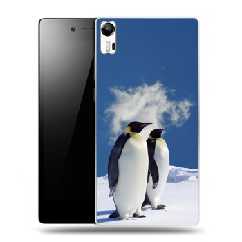 Дизайнерский силиконовый чехол для Lenovo Vibe Shot Пингвины (на заказ)