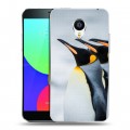 Дизайнерский пластиковый чехол для Meizu MX4 Пингвины