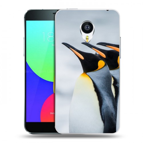 Дизайнерский пластиковый чехол для Meizu MX4 Пингвины
