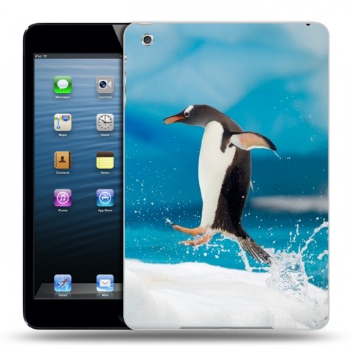 Дизайнерский силиконовый чехол для Ipad Mini Пингвины
