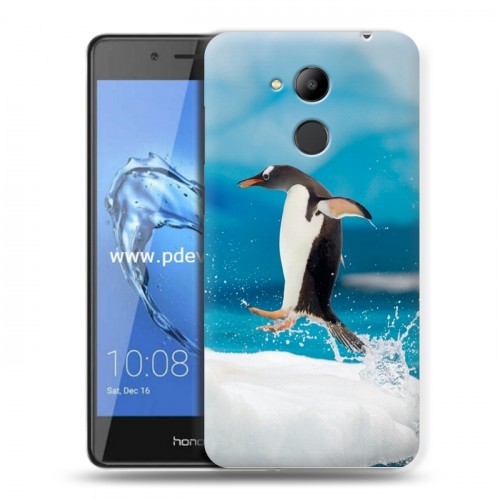 Дизайнерский пластиковый чехол для Huawei Honor 6C Pro Пингвины