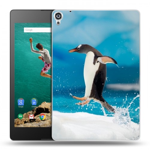 Дизайнерский пластиковый чехол для Google Nexus 9 Пингвины