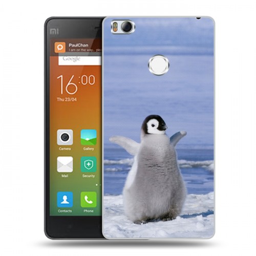 Дизайнерский силиконовый чехол для Xiaomi Mi4S Пингвины