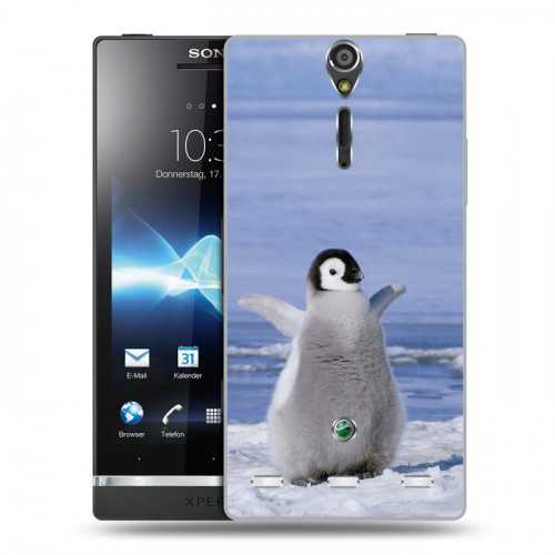 Дизайнерский пластиковый чехол для Sony Xperia S Пингвины