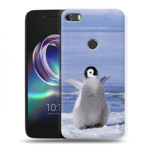 Дизайнерский силиконовый чехол для Alcatel Idol 5 Пингвины