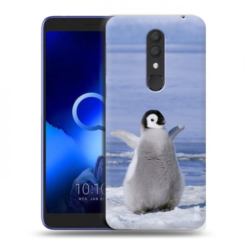 Дизайнерский пластиковый чехол для Alcatel 1X (2019) Пингвины