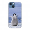 Дизайнерский пластиковый чехол для Iphone 13 Mini Пингвины