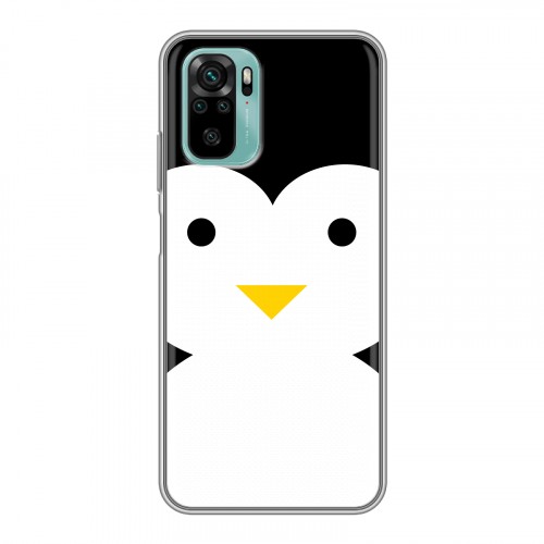 Дизайнерский силиконовый чехол для Xiaomi RedMi Note 10 Пингвины