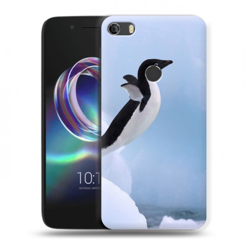 Дизайнерский силиконовый чехол для Alcatel Idol 5 Пингвины
