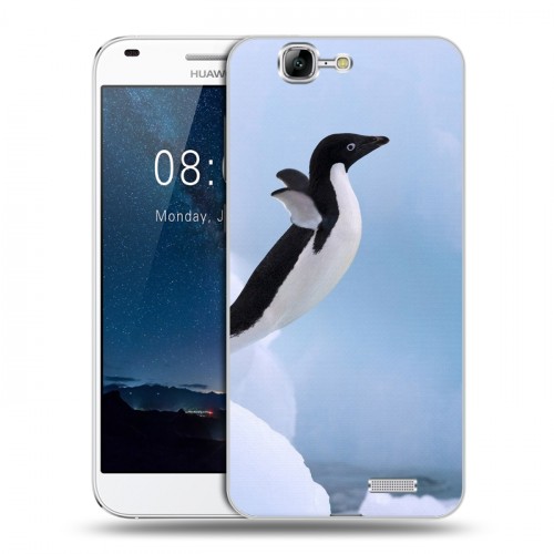 Дизайнерский силиконовый чехол для Huawei Ascend G7 Пингвины