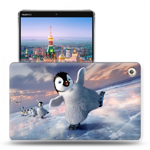 Дизайнерский пластиковый чехол для Huawei MediaPad M5 8.4 Пингвины