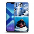 Дизайнерский силиконовый чехол для Huawei Honor 8X Пингвины