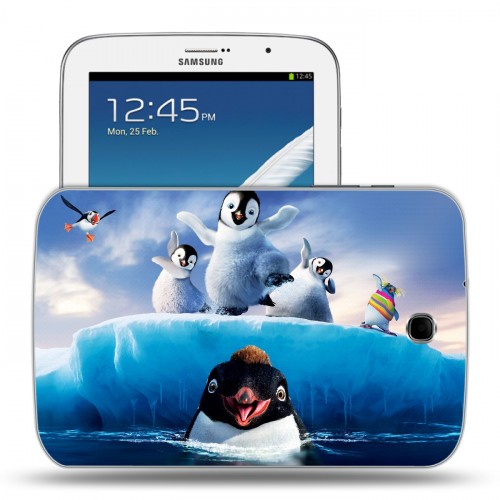 Дизайнерский силиконовый чехол для Samsung Galaxy Note 8.0 Пингвины