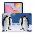 Дизайнерский силиконовый чехол для Samsung Galaxy Tab S6 Lite Пингвины