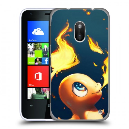 Дизайнерский силиконовый чехол для Nokia Lumia 620 Pokemo Go