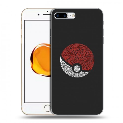 Дизайнерский силиконовый чехол для Iphone 7 Plus / 8 Plus Pokemo Go