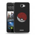 Дизайнерский пластиковый чехол для HTC Desire 516 Pokemo Go