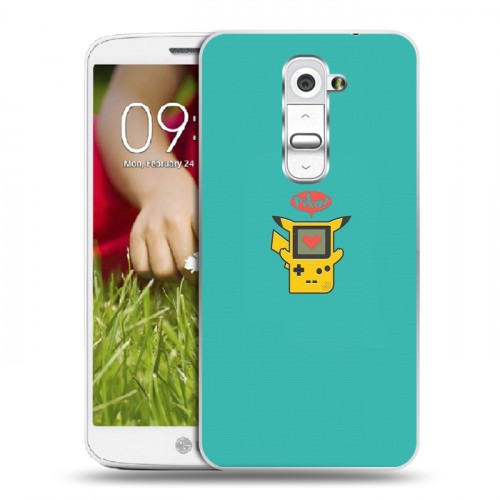 Дизайнерский пластиковый чехол для LG Optimus G2 mini Pokemo Go