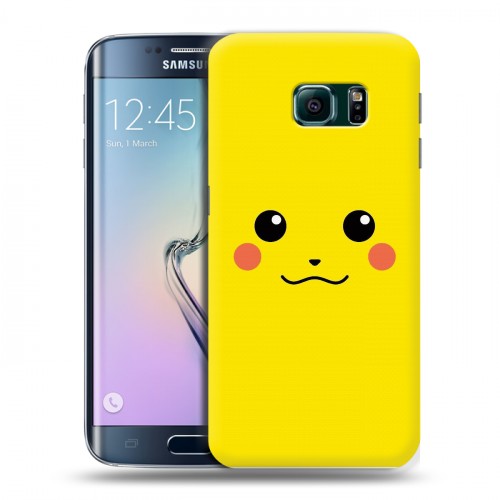 Дизайнерский пластиковый чехол для Samsung Galaxy S6 Edge Pokemo Go