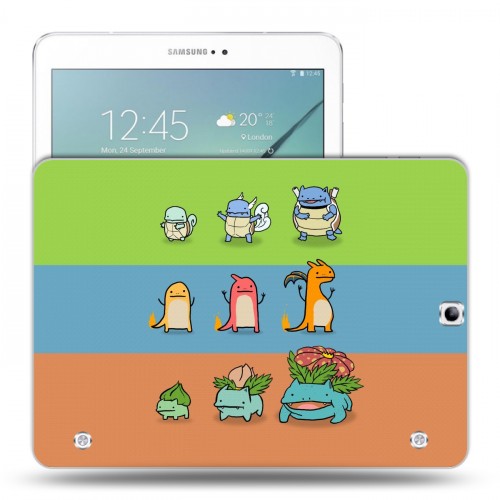 Дизайнерский силиконовый чехол для Samsung Galaxy Tab S2 9.7 Pokemo Go