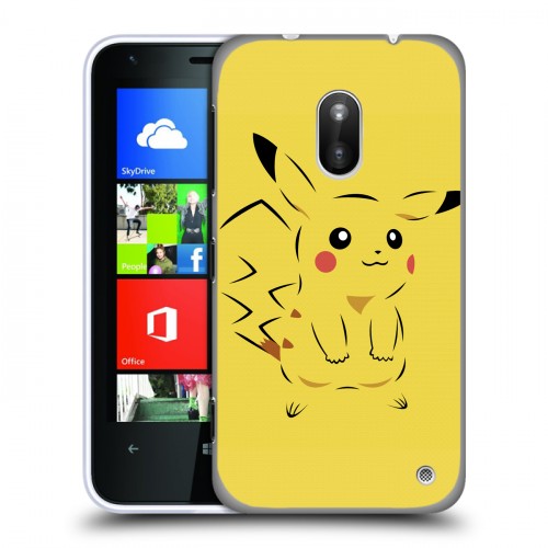 Дизайнерский силиконовый чехол для Nokia Lumia 620 Pokemon Go