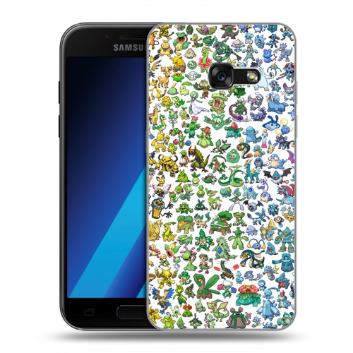 Дизайнерский силиконовый чехол для Samsung Galaxy A7 (2017) Pokemon Go
